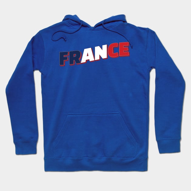 France Vintage style retro souvenir Hoodie by DesignerPropo